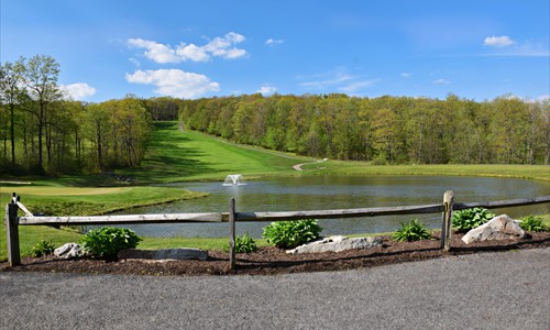 Hidden Valley Golf-Hole 1-Looking up fairway